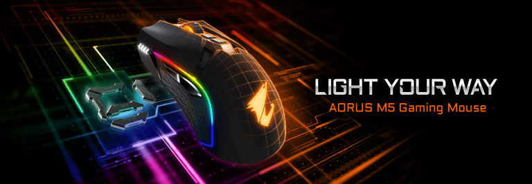GIGABYTE Merilis AORUS M5 Gaming Mouse - HardwareHolic.com