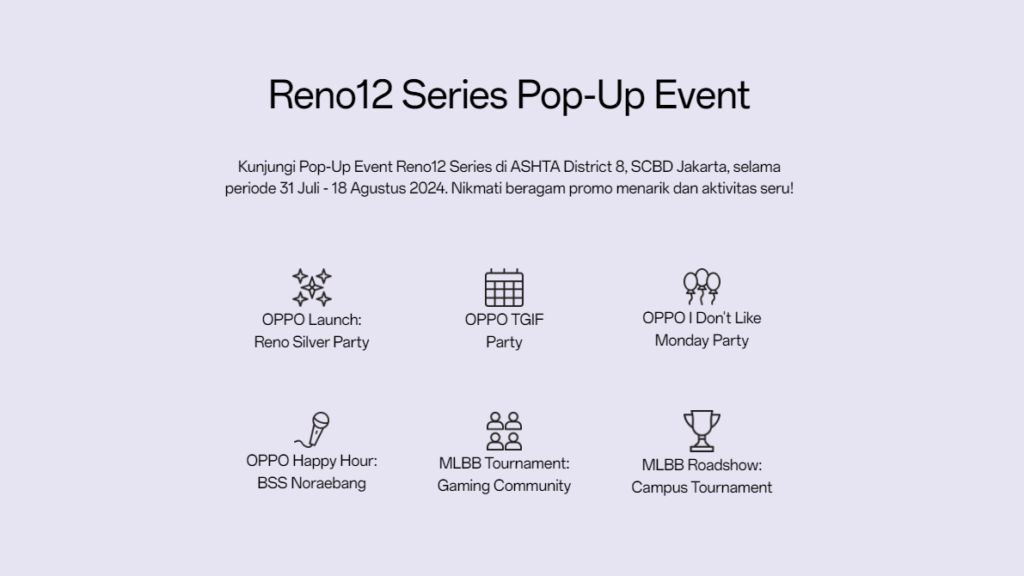 oppo 12 series pop up event