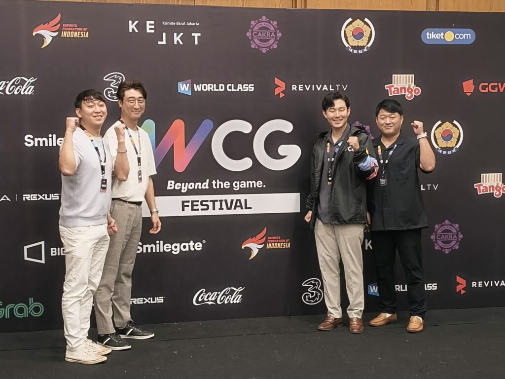 1. Ben Choi, WCG Business Lead
2. Kyoung Jun Min, Director of WCG
3. Kwang Jun Song, CEO
4. Gibeom Sung, CBO