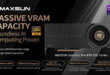 MAXSUN Rilis Arc Pro B70 32GB, GPU Workstation Siap Libas AI dan Konten Berat