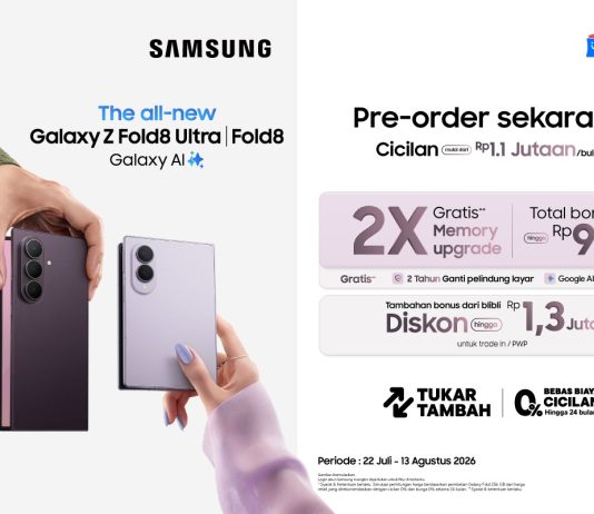 Pre-order Samsung Galaxy Z Fold8 Ultra dan Fold8 di Blibli Tawarkan Bonus hingga Rp9 Juta