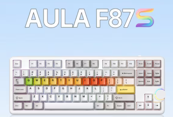 AULA F87S Hadir dengan Polling Rate 8K, TKL, Gasket Mount dan Baterai 10.000 mAh