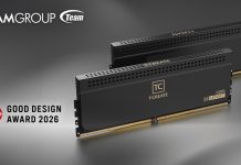 TEAMGROUP T-CREATE EXPERT AI CQDIMM DDR5 Raih GOOD DESIGN AWARD 2026