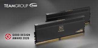 TEAMGROUP T-CREATE EXPERT AI CQDIMM DDR5 Raih GOOD DESIGN AWARD 2026